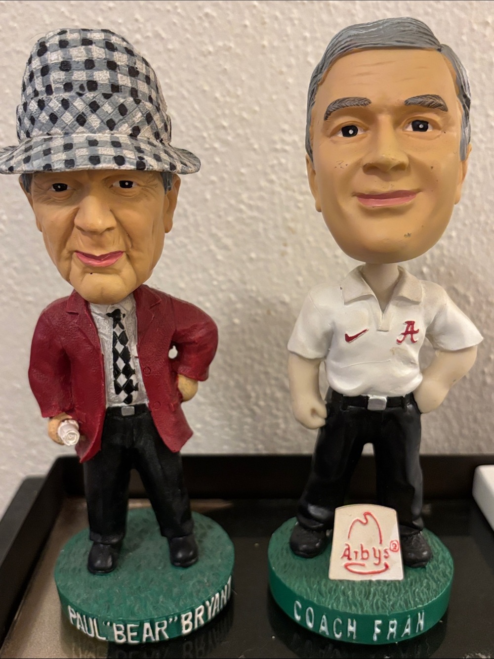 University of AL Bear Bryant and Coach Fran Bobblehead Set